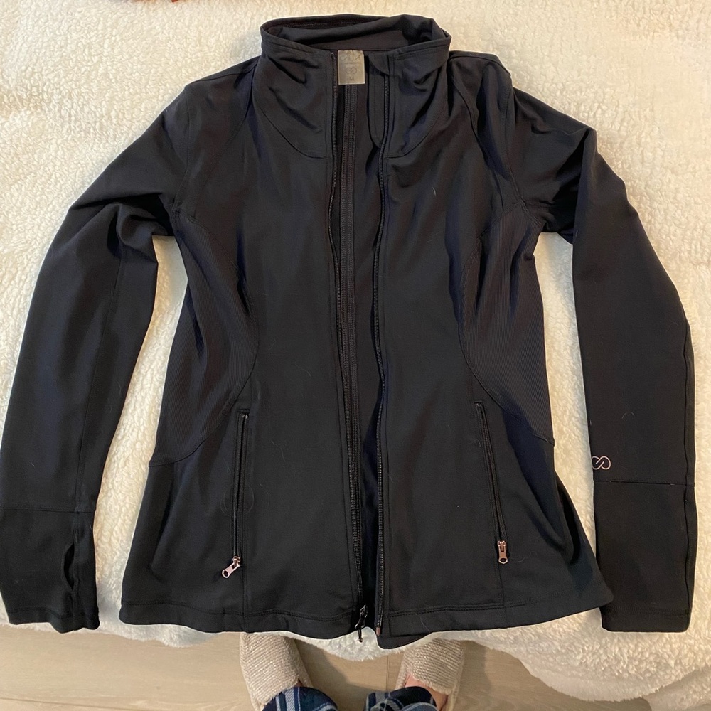 Calia black zip up jacket